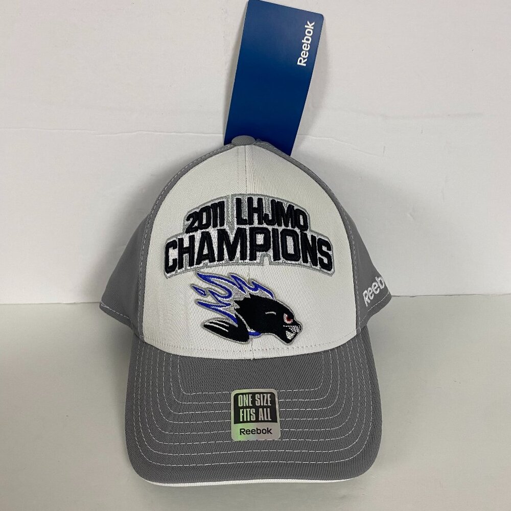 NWT Saint John Sea Dogs Hat 2011 QMJHL Champions LHJMQ Reebok Hockey White Gray